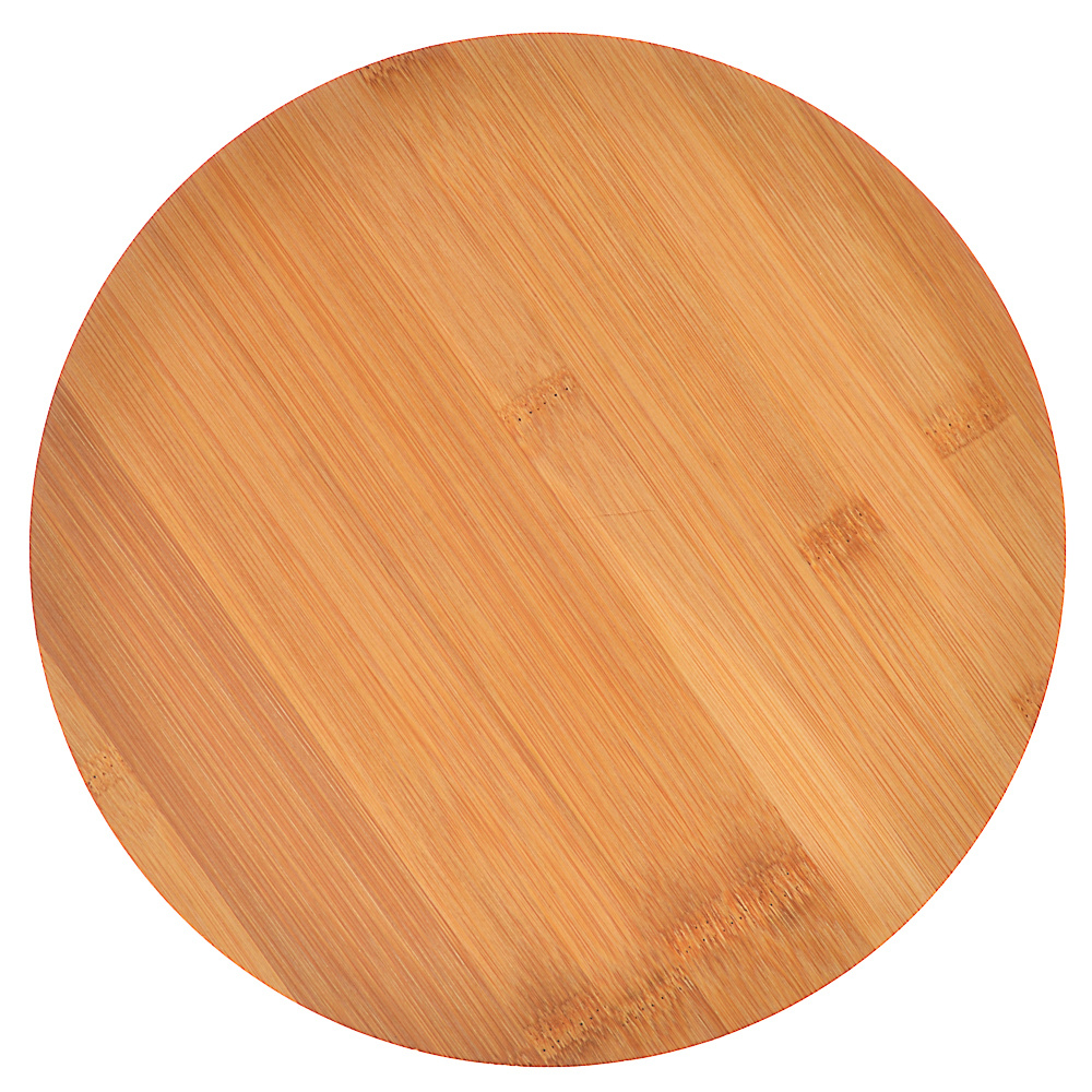 Доска разделочная деревянная бамбук, круглая, 26х0,9 см для кухни,VETTA Гринвуд  #1