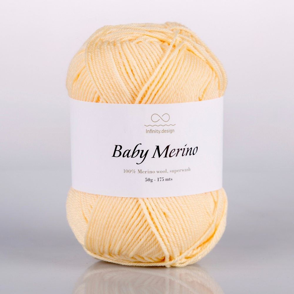 Пряжа для вязания Infinity Design Baby Merino (2112 Light Yellow) 3 мотка #1