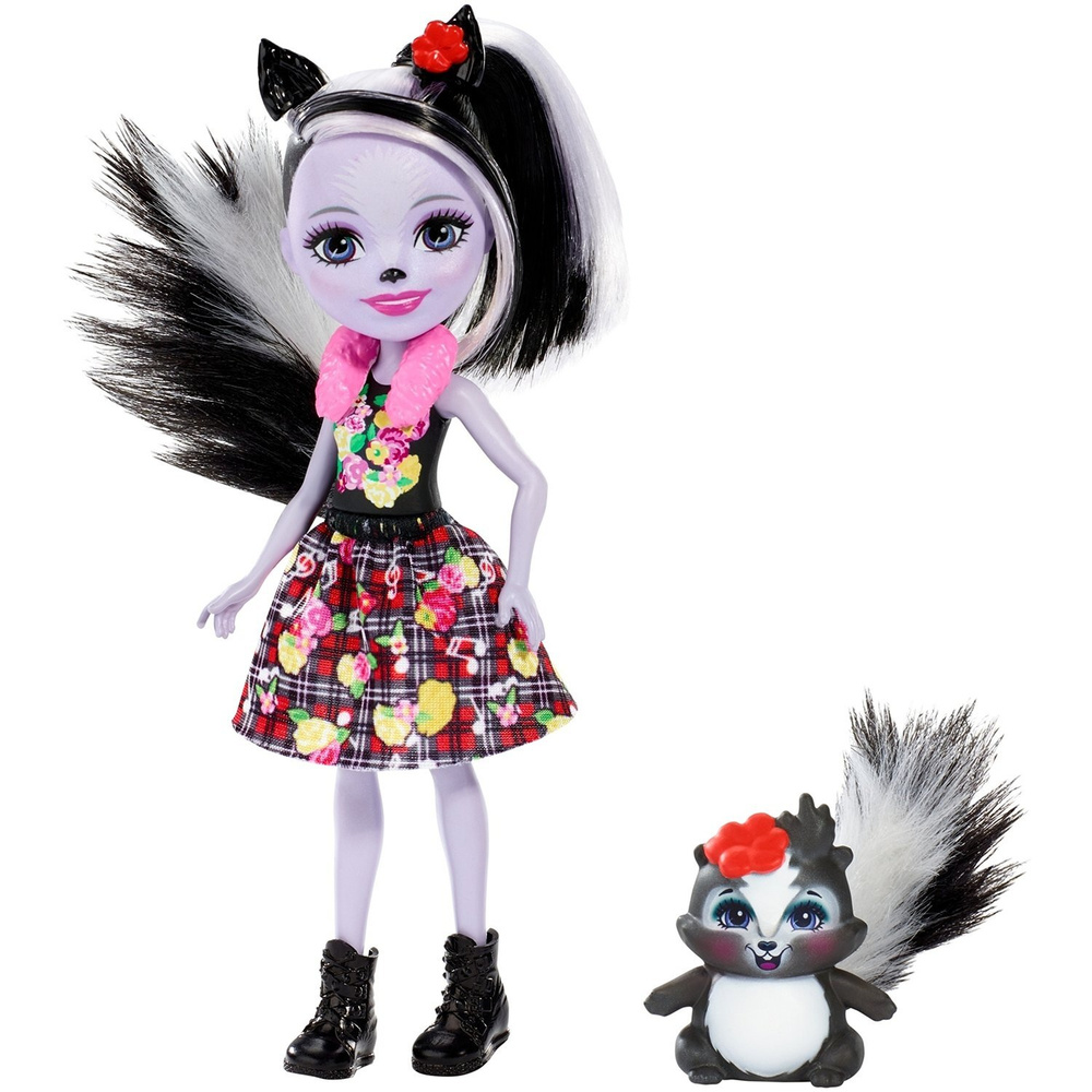 Mattel Enchantimals Кукла Сэйдж Сканк с питомцем (перевыпуск) (Enchantimals Sage Skunk & Caper)  #1