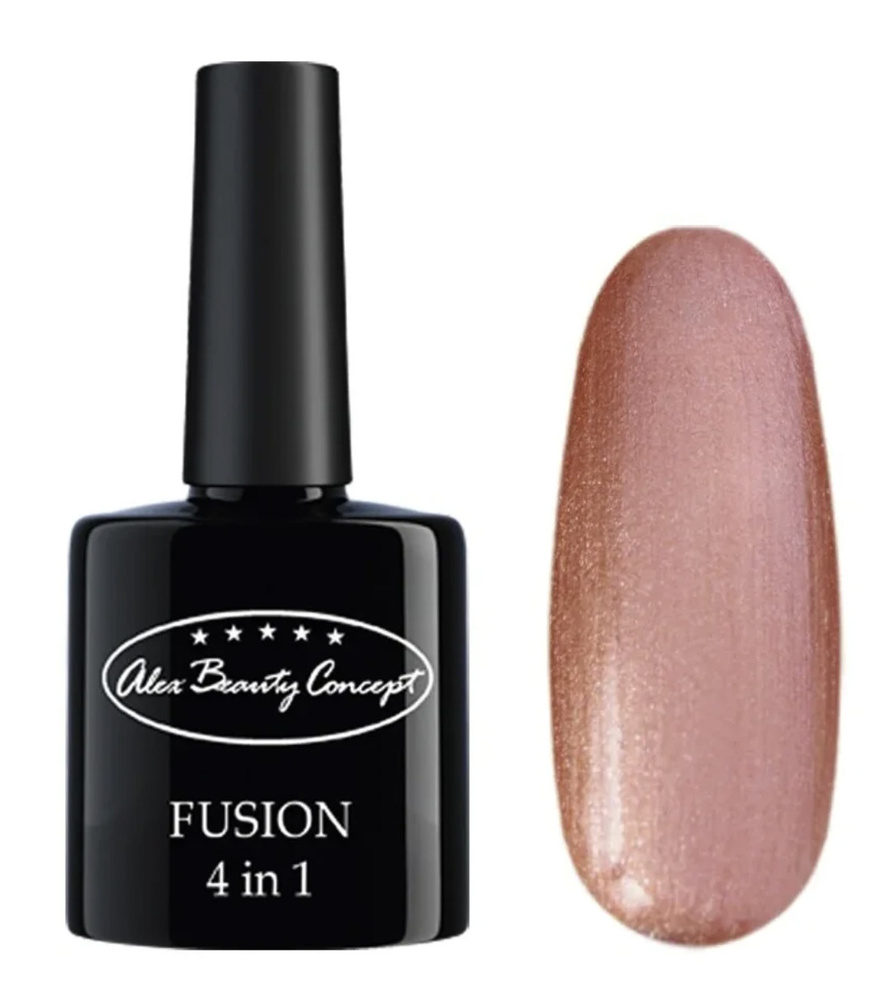 Alex Beauty Concept Гель-лак FUSION 4 IN 1 GEL,7.5 мл., цвет бронзовый/персик.  #1