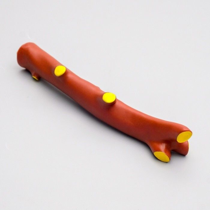 Игрушка пищащая "Ветка" для собак, 21,5 см, коричневая #1