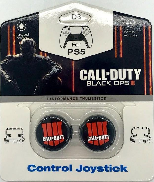 Высокие накладки на стики FPS Call of Duty Black OPS III для геймпада DualSense (чёрный)  #1