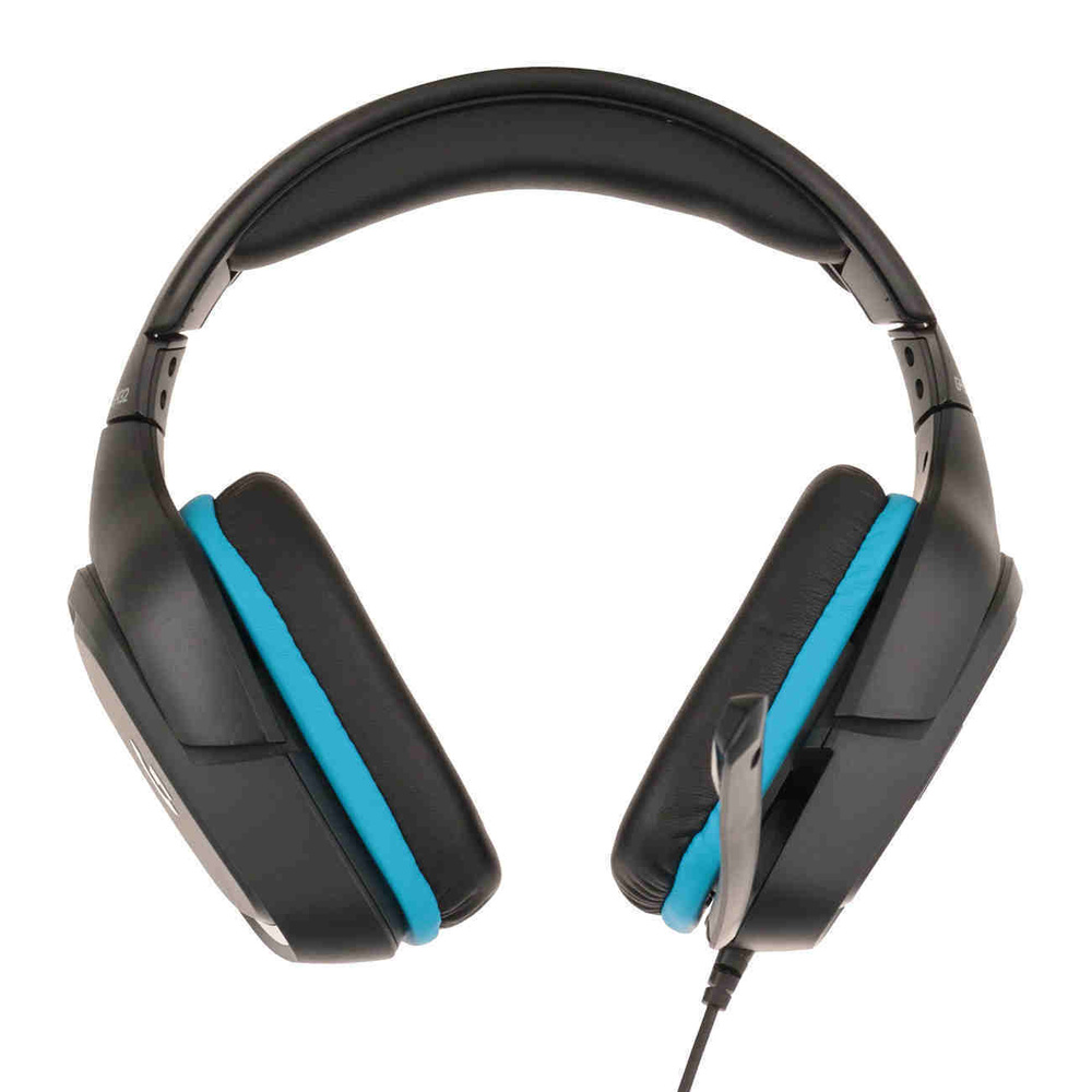 Logitech G Наушники проводные с микрофоном, USB, черный, голубой  #1