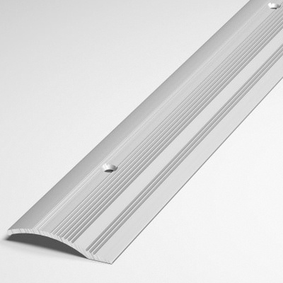 Порог напольный разноуровневый 40x10 мм, длина 1,8 м, профиль-порожек алюминиевый Лука ПР 02, анод серебро #1