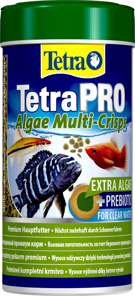 Tetra Pro Algae Crisps / Растительный корм Тетра для всех видов рыб в ...