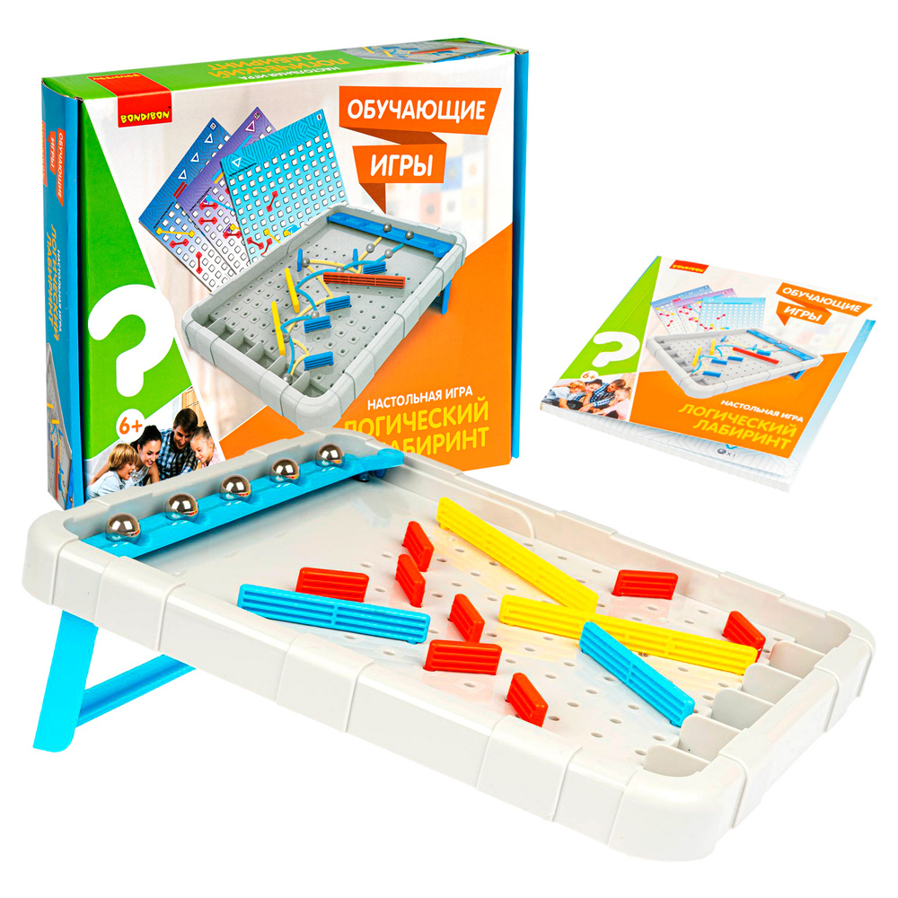 Настольная игра "Логический лабиринт" Bondibon развивающая игрушка пинбол для детей от 6 лет  #1