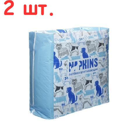 NAPKINS пеленки Впитывающие пеленки для собак (гелевые) 60*90, 5шт., 0,100 кг, 33596 (2 шт.)  #1