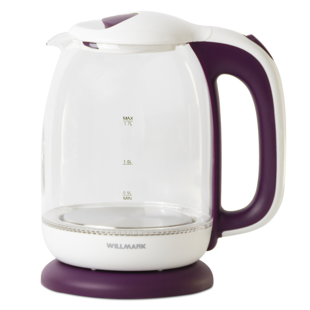 WILLMARK Электрический чайник WEK-1704G, фиолетовый #1