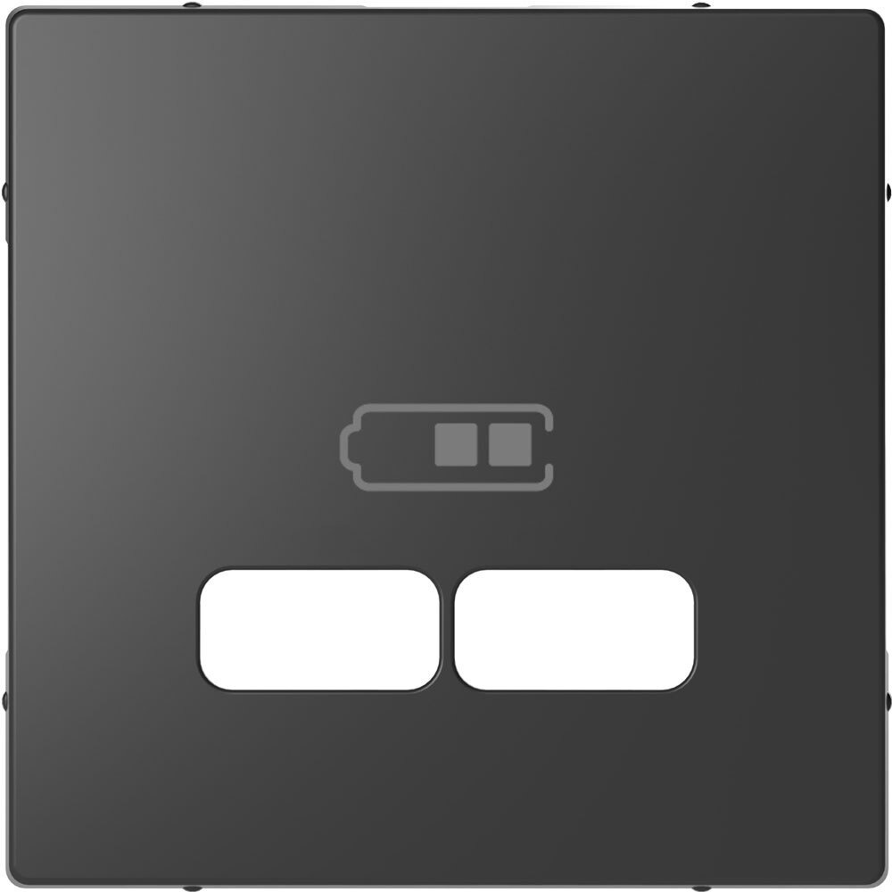 Лицевая панель Schneider Electric Merten D-Life для зарядной USB розетки. Антрацит  #1