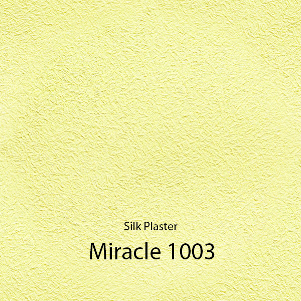 Жидкие обои Silk Plaster Миракл 1003 Желтый/для стен #1