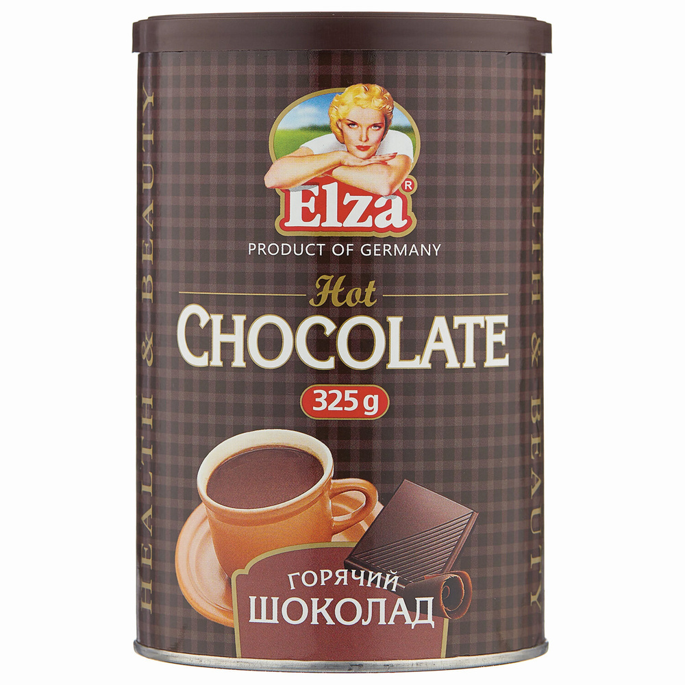 Горячий шоколад ELZA "Hot Chocolate" растворимый, 325 г, банка, EL32508027  #1