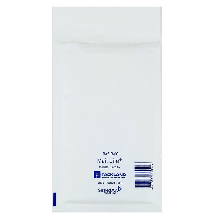 Крафт-конверт с воздушно-пузырьковой плёнкой Mail Lite, 12х21 см, White  #1