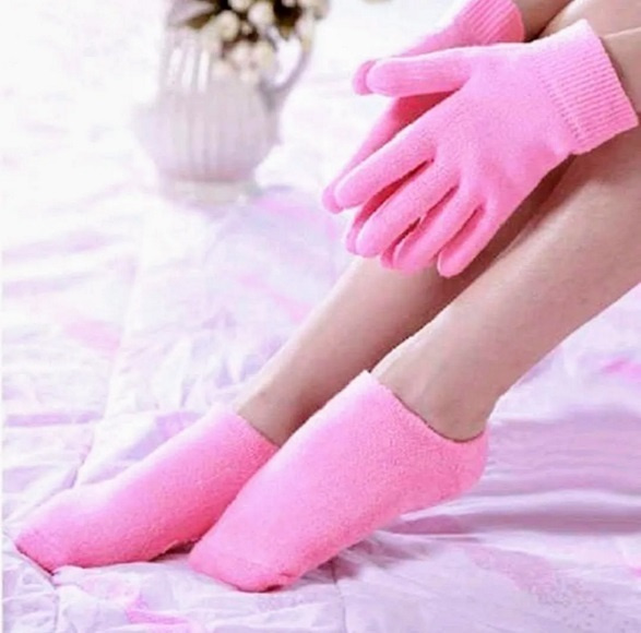Гелевых SPA-перчатки и SPA-носочки/ Увлажняющие многоразовые перчатки и носочки. Набор SPA  #1