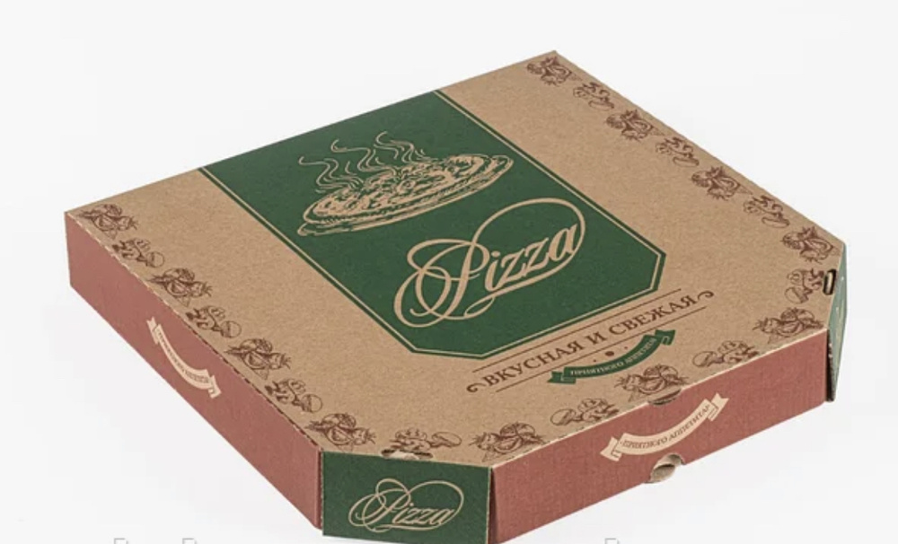 Коробка для пиццы 35х35, 25 шт, Вкусная и свежая #1
