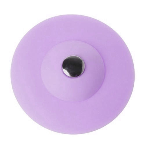 Заглушка с сетчатым фильтром от засоров, от волос / Силиконовая пробка для ванной, для раковины, фиолетовый #1
