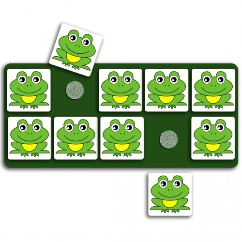 Развивающие карточки ПЕКС/PECS Планшет с жетонами Лягушки10 шт.  #1