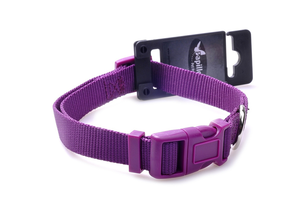 Papillon Нейлоновый ошейник 20мм-40-55см, филетовый (Adjustable nylon collar, 20 mm x 40 -55 cm, colour #1