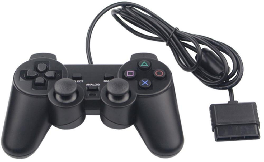 Геймпад проводной DualShock 2 Black Черный PS1/PS2 #1