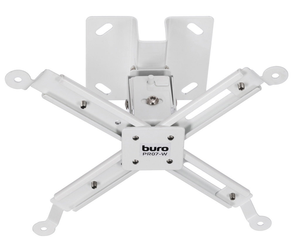Кронштейн для проектора Buro PR07-W белый макс.12кг потолочный поворот и наклон  #1