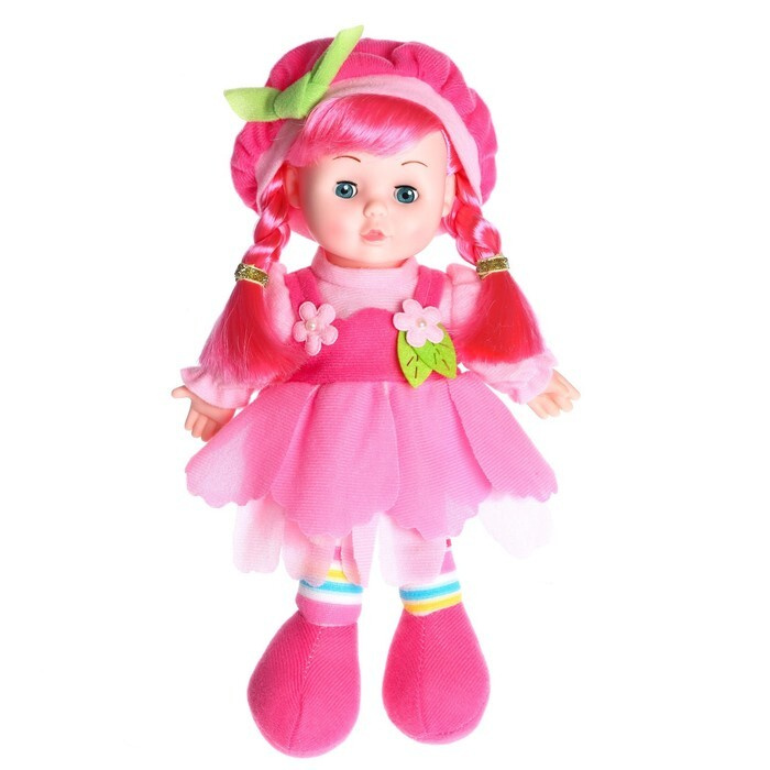 Кукла мягконабивная Малышка Мэри 31 см, со звуком, в платье  #1