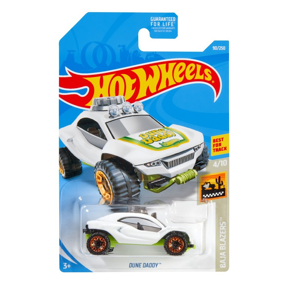 FYF50 Машинка металлическая игрушка Hot Wheels коллекционная модель DUNE DADDY белый/салатовый  #1
