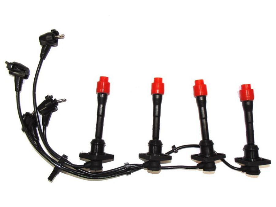 Провода высоковольтные TOYOTA 4A/7A-FE 96- (квадрат. резин.) - SAT арт ...