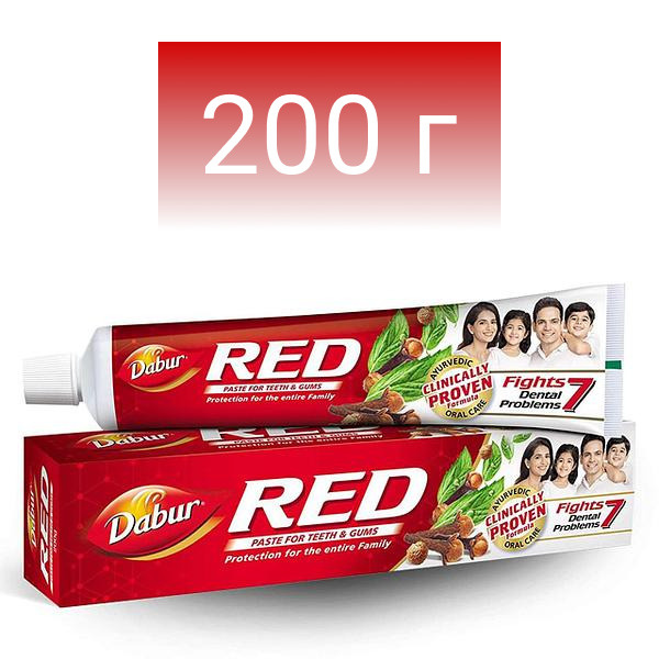 Dabur RED Зубная паста Ред аюрведическая красная / Дабур Ред / 200 г  #1