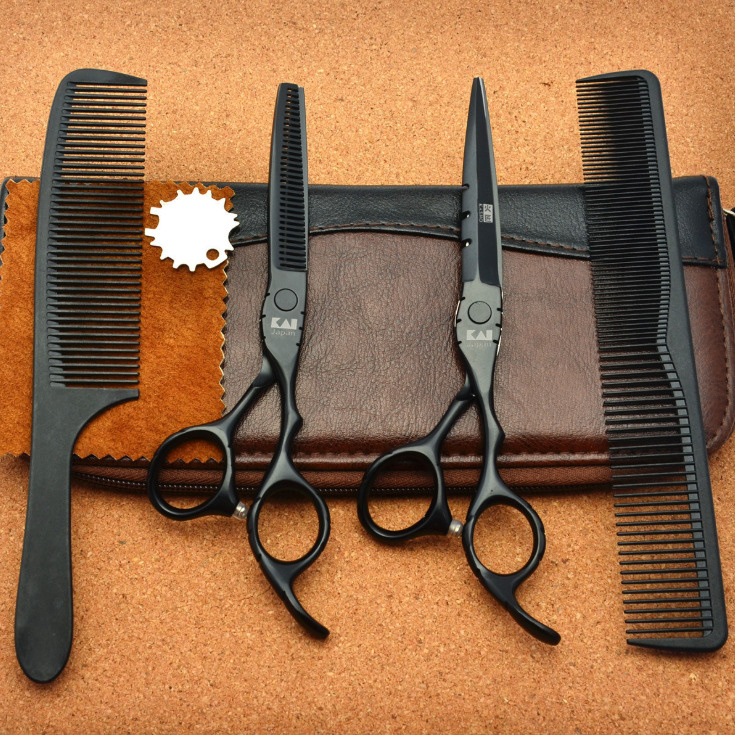 Набор Японских парикмахерских профессиональных ножниц для филировки и стрижки. Размер 6.0  #1