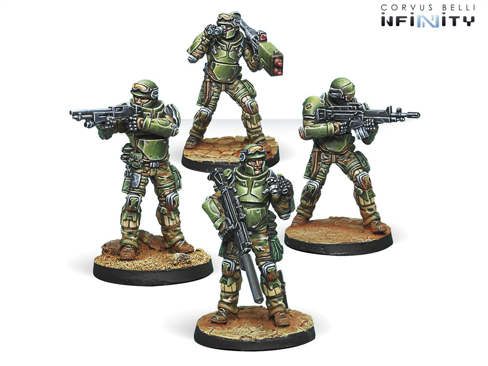 Набор миниатюр для настольный игры Inifinity Marauders, 5307th Ranger Unit (Ariadna)  #1