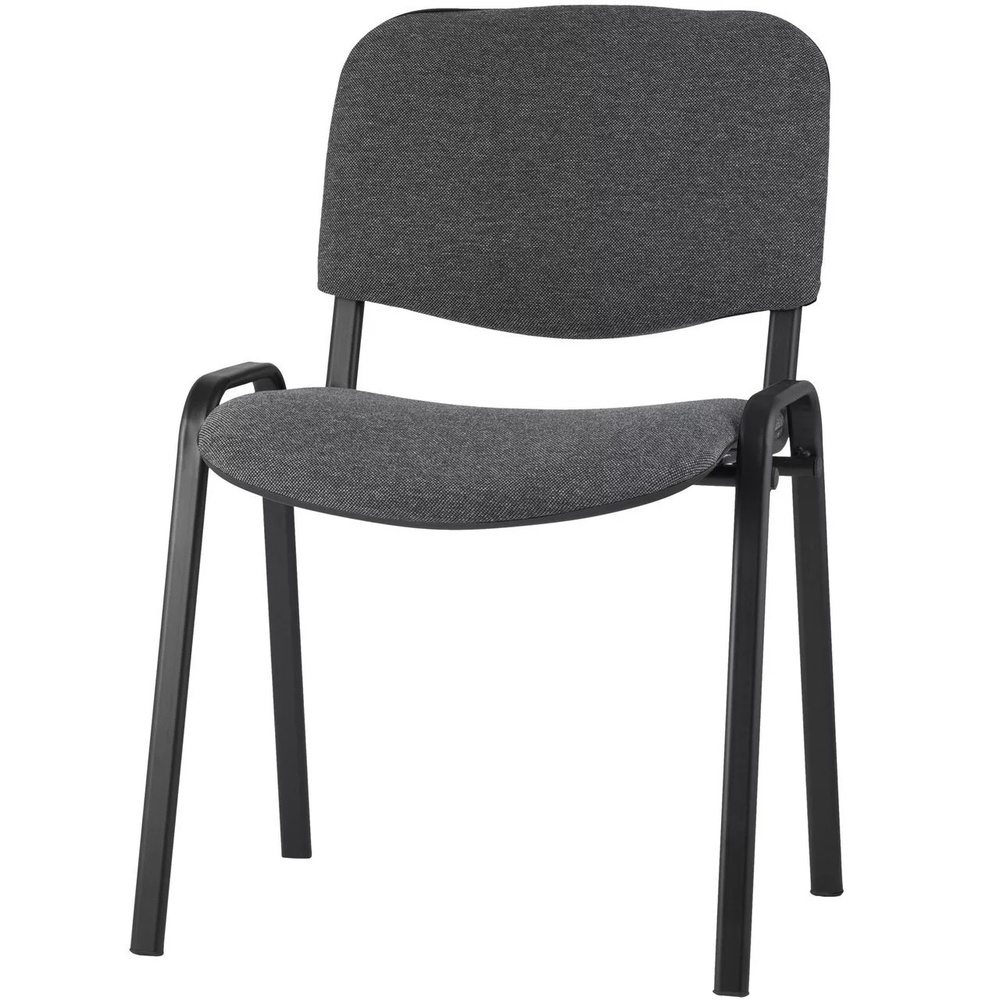 ТМ ДЭФО Офисный стул, Металл, Ткань, черный; темно-серый #1