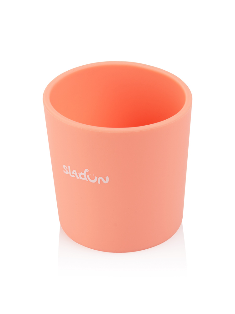 Силиконовый стаканчик детский SLADUN, нежно-розовый #1
