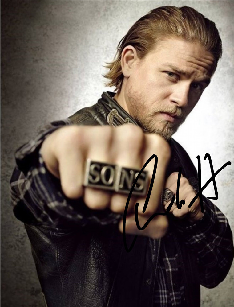 Автограф Чарли Ханнэм Сыны Анархии - Автограф Charlie Hunnam Sons Of Anarchy - Фото с автографом, Подписанная #1