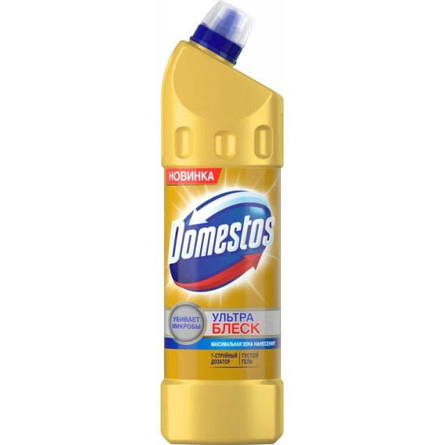 Средство дезинфицирующее Domestos , 1л Ультра блеск золотой  #1