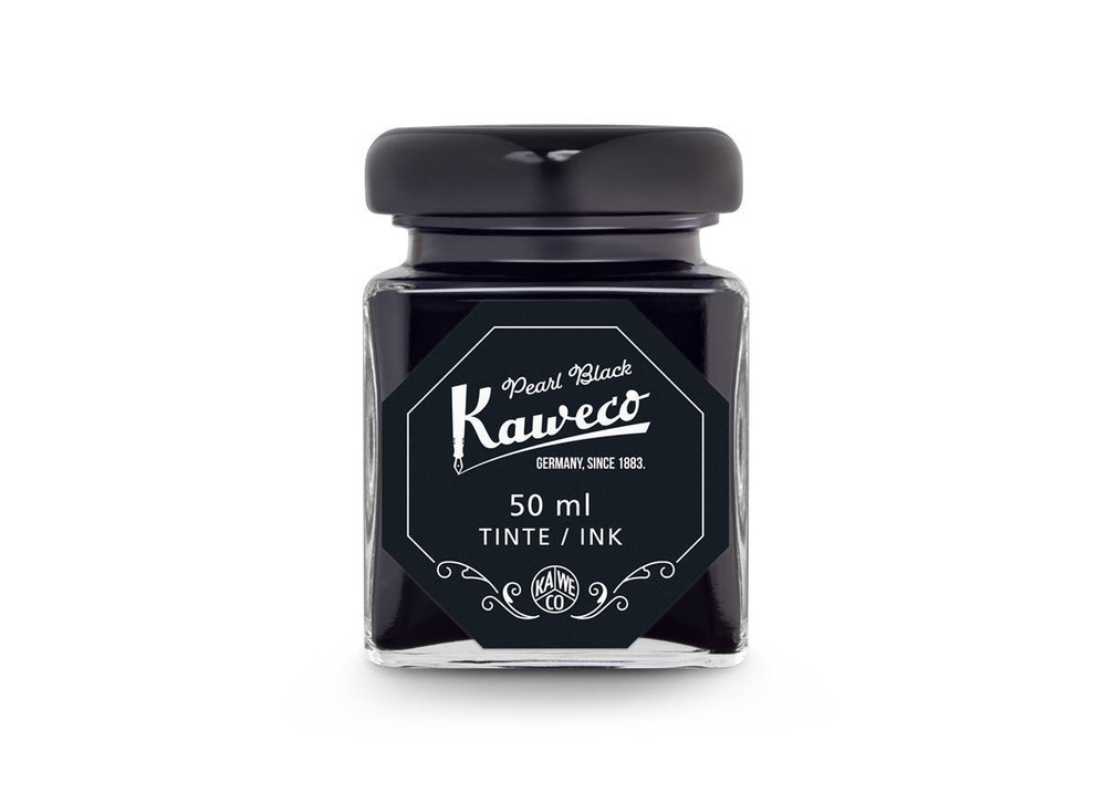Чернила для перьевой ручки Kaweco, для заправки картриджа, 50 мл. в стекле, цвет перламутровый черный #1