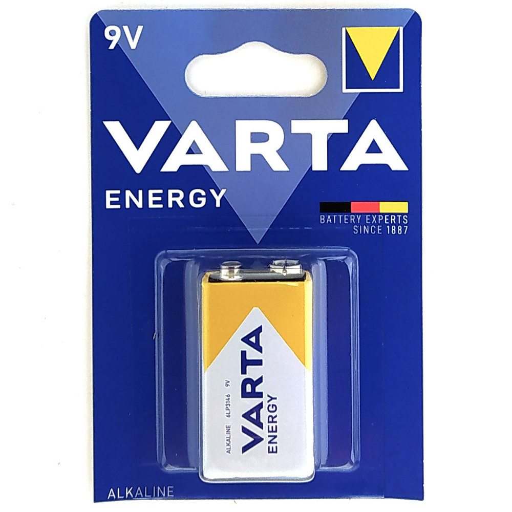 Батарейка щелочная крона VARTA 6LR61(4122) Energy 9В #1