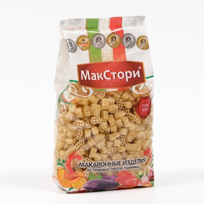 Макаронные изделия "МакСтори" из твердых сортов пшеницы, колосок , 400 г  #1