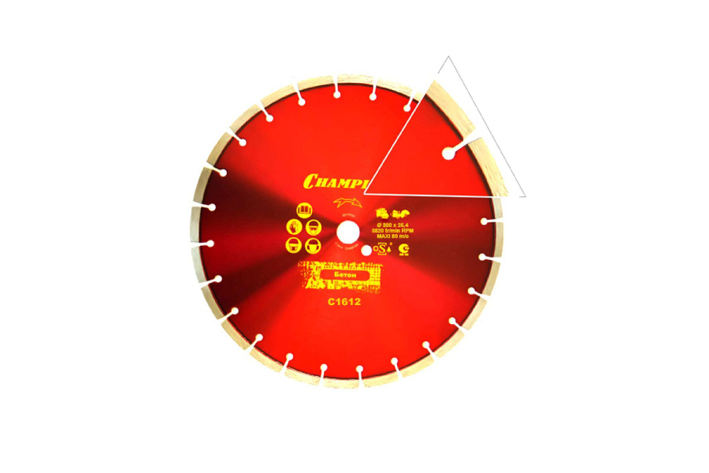 Диск алмазный бетон 300/25,4 Concremax CHAMPION С1612 #1