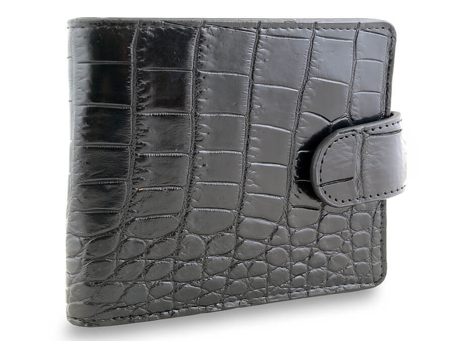 Мужской кошелек с монетницей Exotic Leather из кожи с живота крокодила  #1