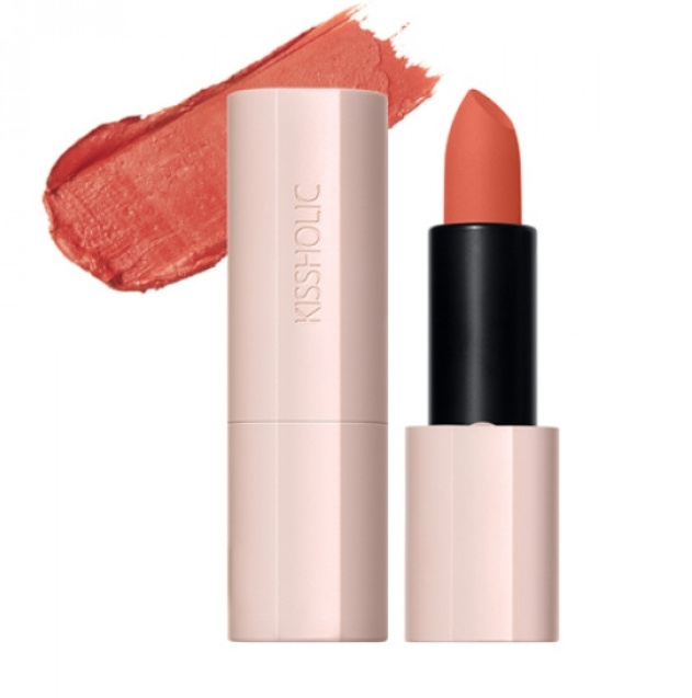 The Saem, lip Помада kissholic lipstick matte or04 grapefruit blended #1