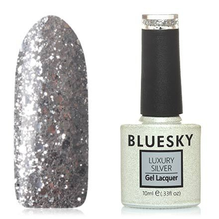 Гель-лак №402 Luxury Silver 10 мл, BLUESKY LV402 #1