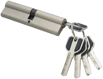 Цилиндровый механизм, (личинка для замка )латунь Перфорированный ключ-ключ C140 мм  #1