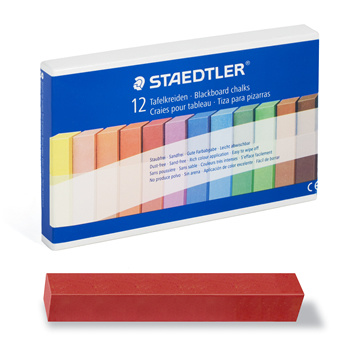 Мел школьный STAEDTLER цветной 12шт #1