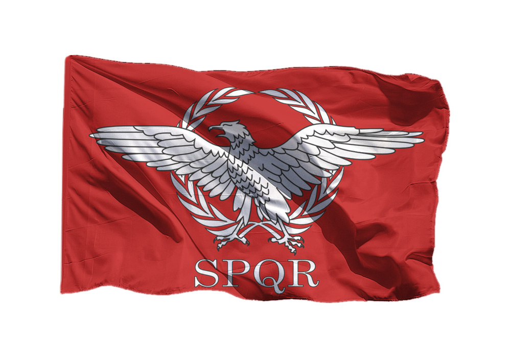 Термонаклейка флаг легиона SPQR, 7 шт #1