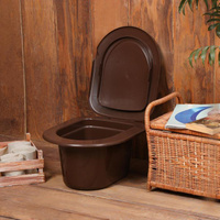 Ведро-туалет мини коричневый #1