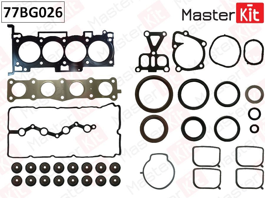MasterKit Прокладка двигателя, арт. 77BG026 #1