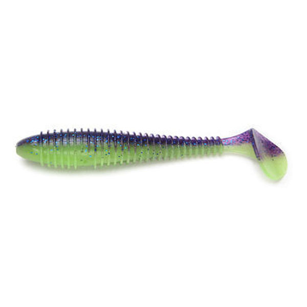 Приманка силиконовая Keitech Swing Impact Fat 2.8 PAL 06 Violet Lime Belly #1