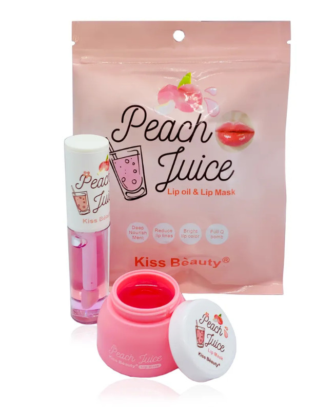 Kiss Beauty Набор для ухода за губами: масло+ маска для губ со вкусом ...