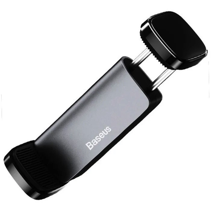 Автодержатель Baseus Steel Cannon Air Outlet Car Mount Black для смартфонов до 6.5" черный SUGP-01  #1