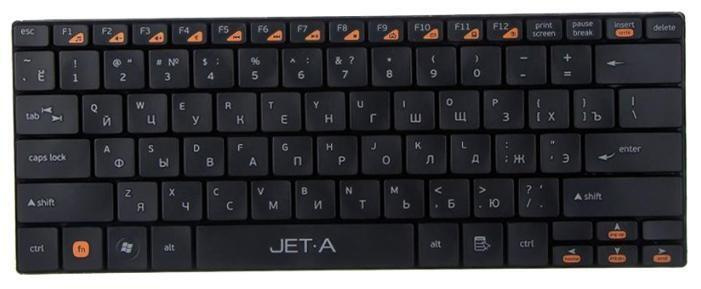 Jet.A Клавиатура беспроводная SlimLine K7 W ультракомпактная, USB интерфейс, черная, (Linear), черный #1