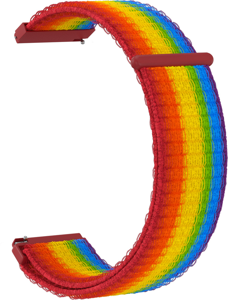 Ремешок нейлоновый GSMIN Woven Nylon 20 для Elari KidPhone 4G (Радужный) #1
